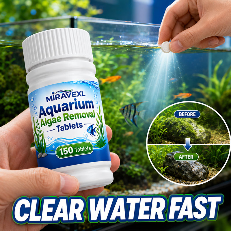 Aquarium Planted Fish - MIRAVEXL 150 Aquarium Algae Removal Tablets,