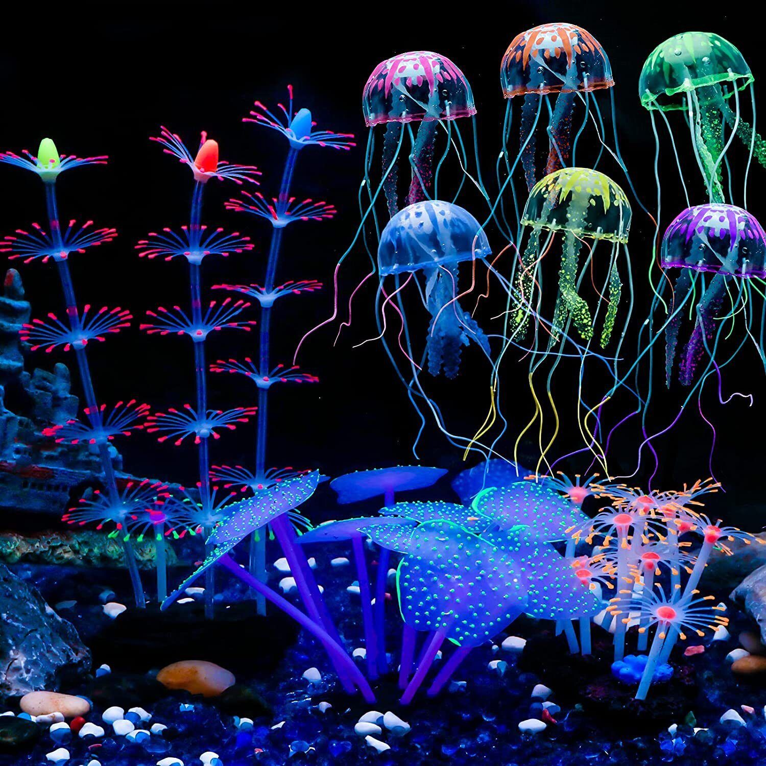 Silicone Glowing Landscape Art - Aquarium Plant Live 评论和价格