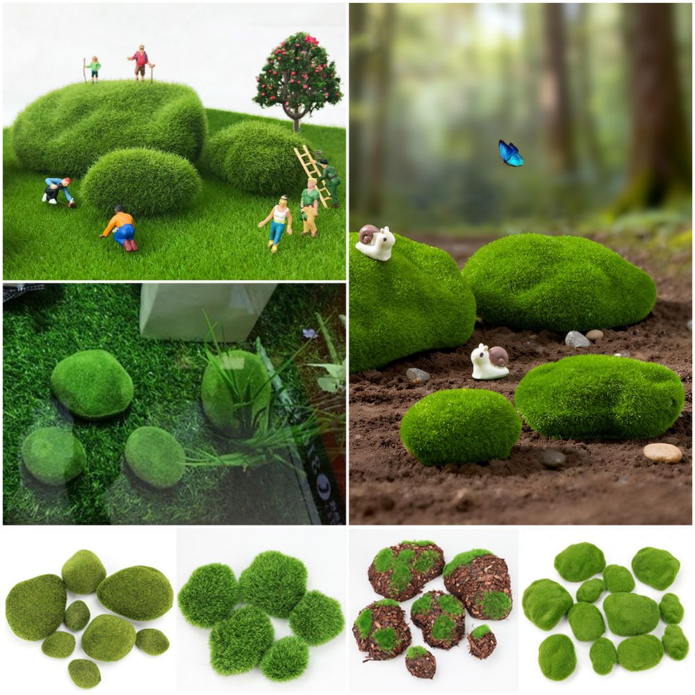 2/4/6/10PCS Green Artificial M - Planted Aquarium Models 评论和价格