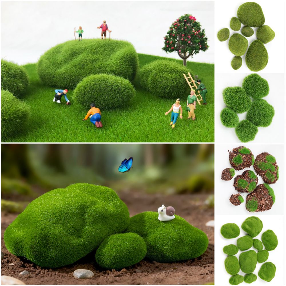 2/4/6/10PCS Green Artificial M - Planted Aquarium Models 评论和价格