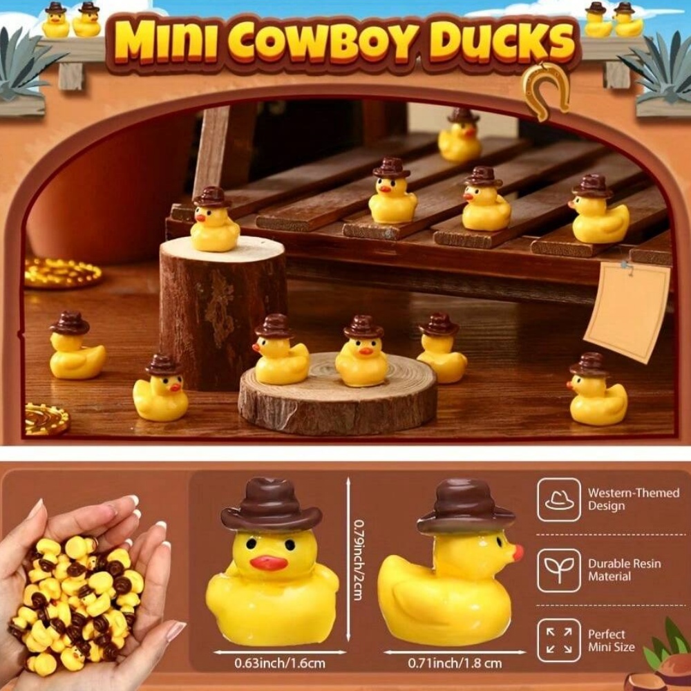 50Pcs Mini Resin Cowboy Ducks  - Aquarium Planting Ideas 评论和价格