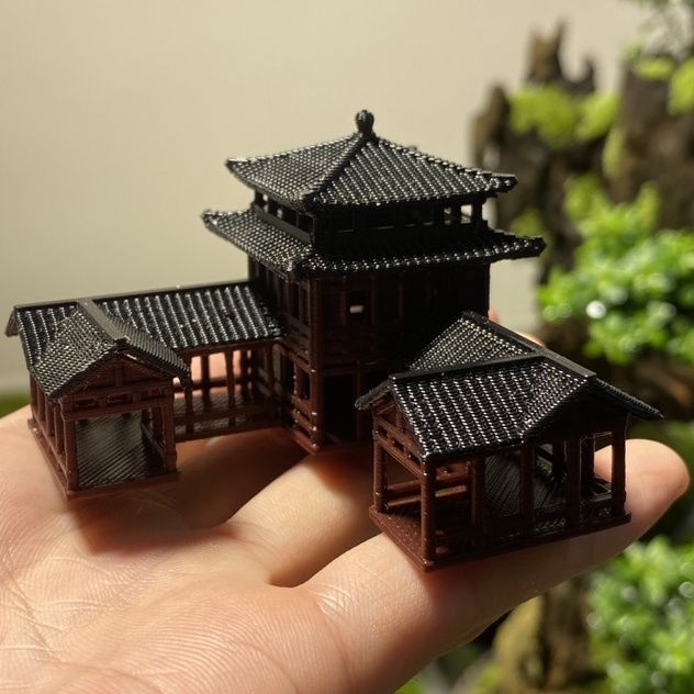 Plastics Chinese Style Ancient - Planted Aquarium Models 评论和价格
