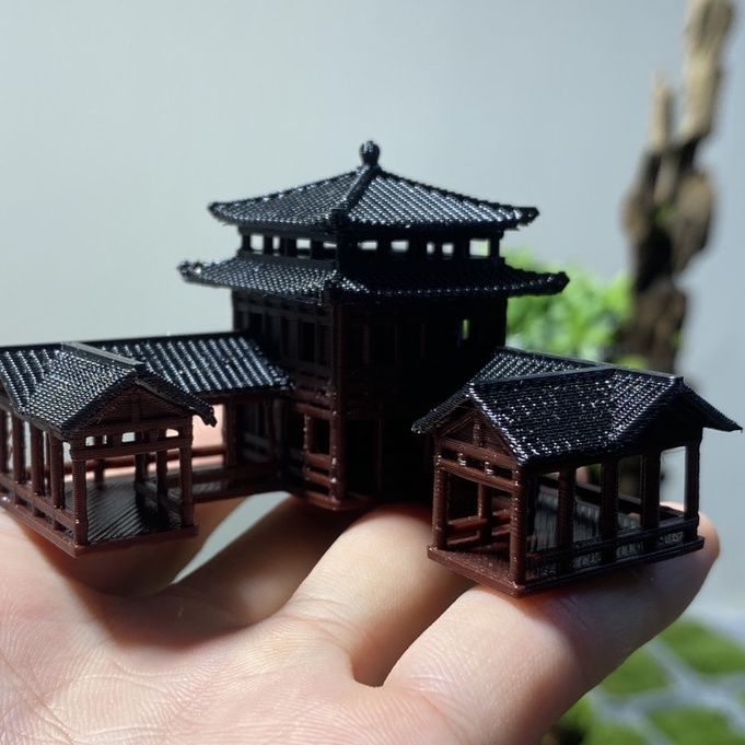 Plastics Chinese Style Ancient - Planted Aquarium Models 评论和价格