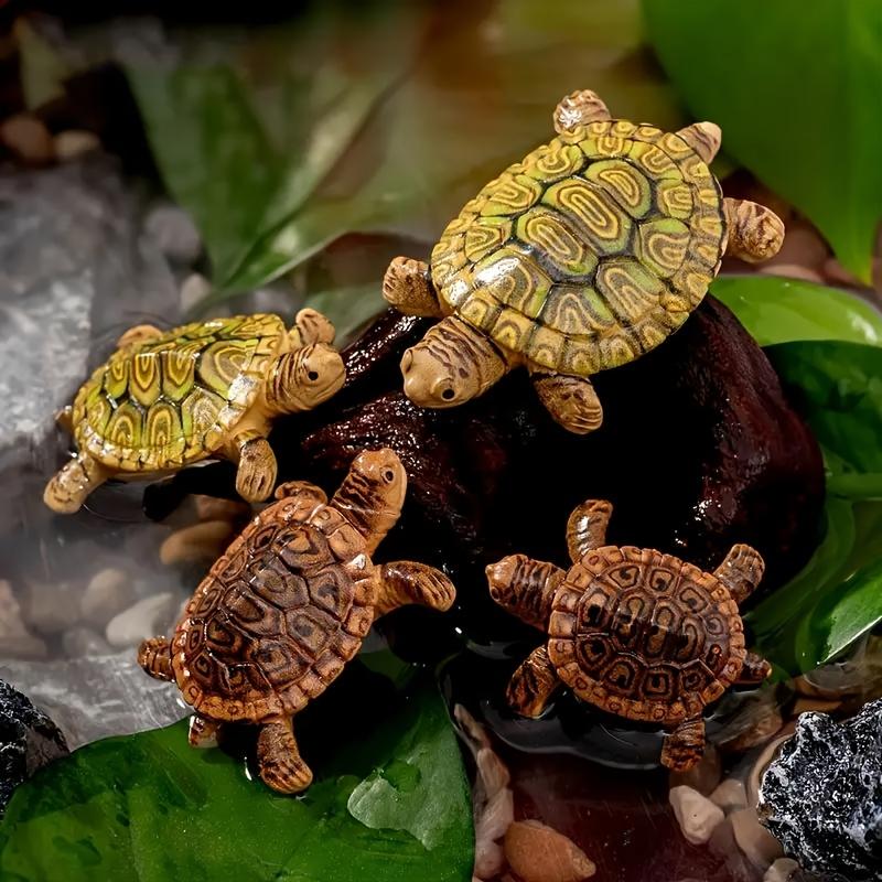 6 Mini Turtle Statues for Aqua - Aquarium Planting Ideas 评论和价格