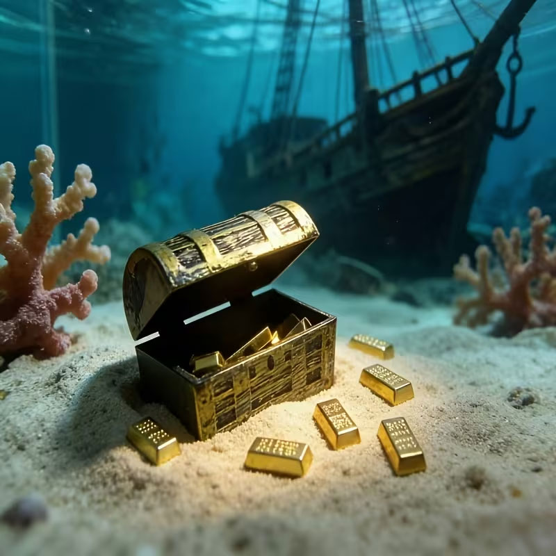 1 Set of Mini Pirate Treasure  - Planted Aquarium Models 评论和价格