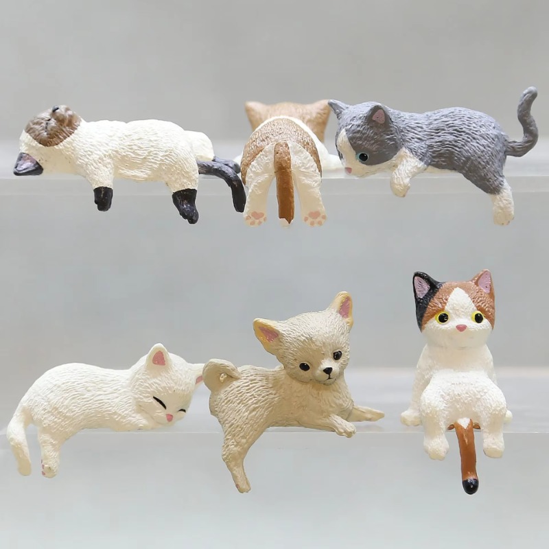 1Pc Cute Cartoon Cat PVC Home  - Aquarium Planting Ideas 评论和价格