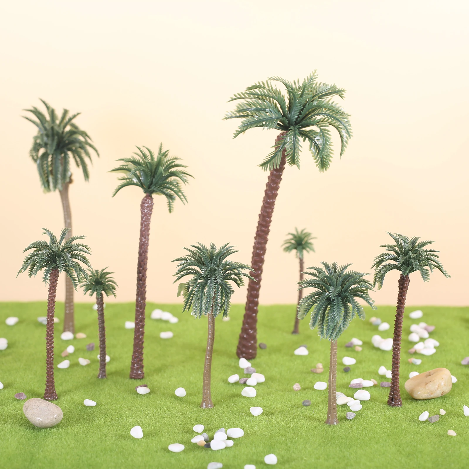 48Pcs Plastic Palm Tree Miniat - Planted Aquarium Models 评论和价格