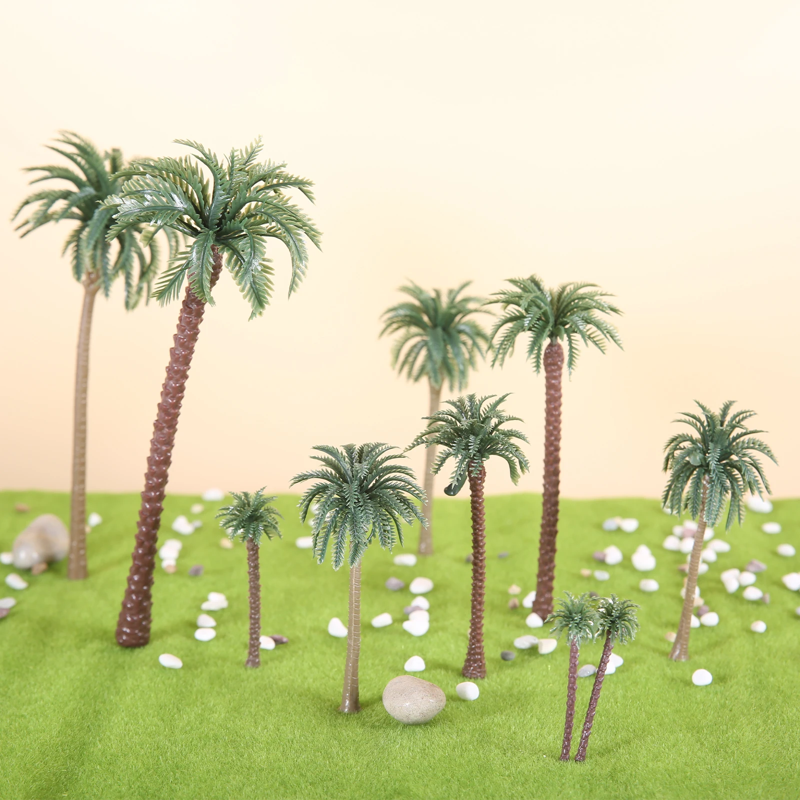48Pcs Plastic Palm Tree Miniat - Planted Aquarium Models 评论和价格