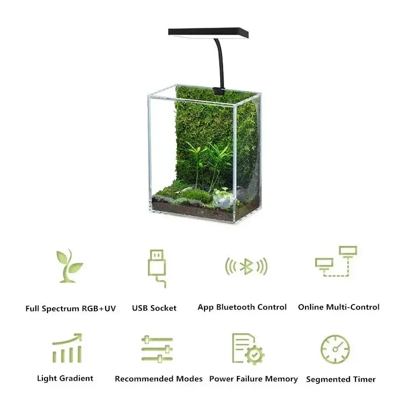 WEEK AQUA Mag Pro USB Nano Aqu - Led Planted Tank Light 评论和价格
