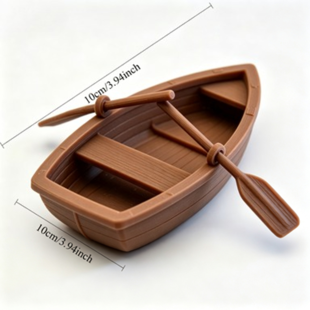 Mini Double Oar Wooden Boat Aq - Aquarium Planting Ideas 评论和价格