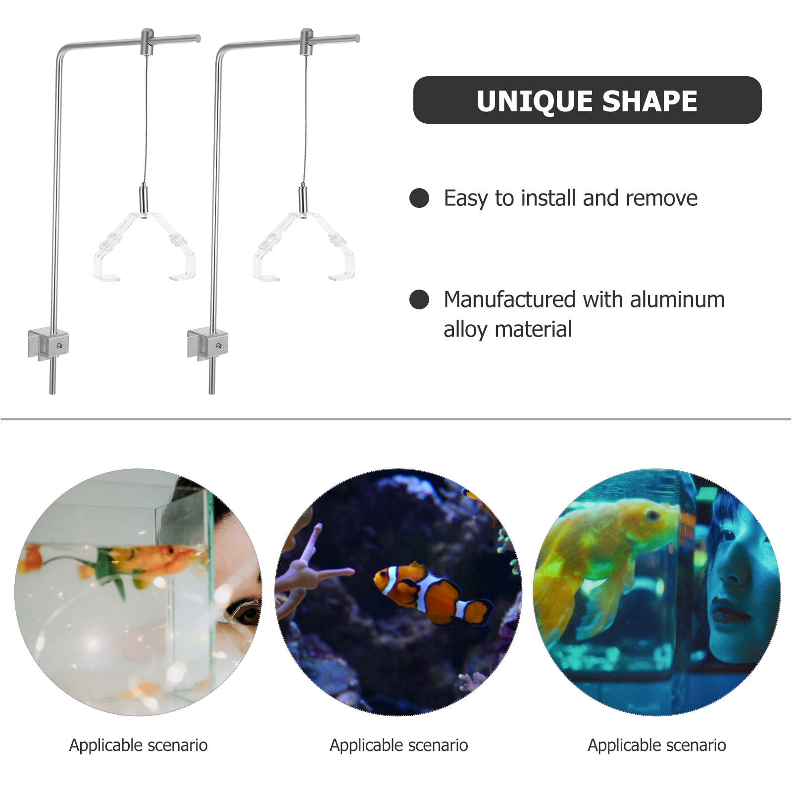 2pcs Aquarium Light Holder Wit - Aquarium Plant Holder 评论和价格