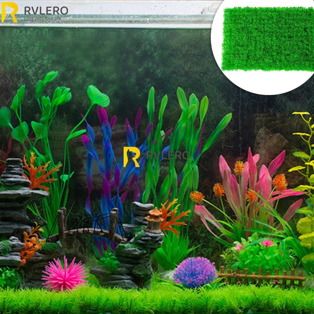 Artificial Grass Lawn Aquarium - Aquarium Plant Live 评论和价格
