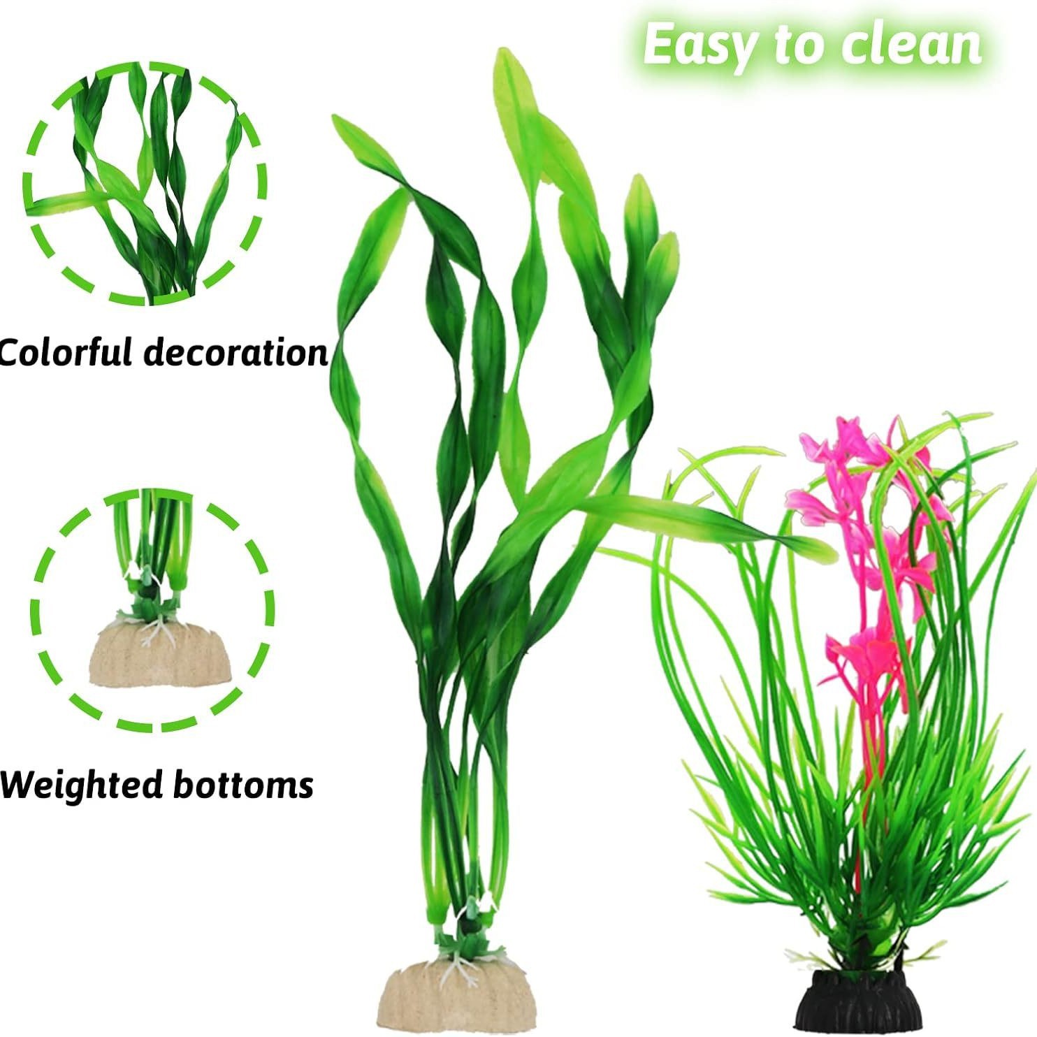 Artificial Aquarium Plants Set - Planted Aquarium For Beginners 评论和价格