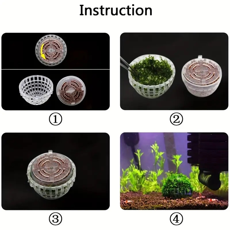 2pc Aquarium Moss Ball Holder, - Planted Aquarium Models 评论和价格