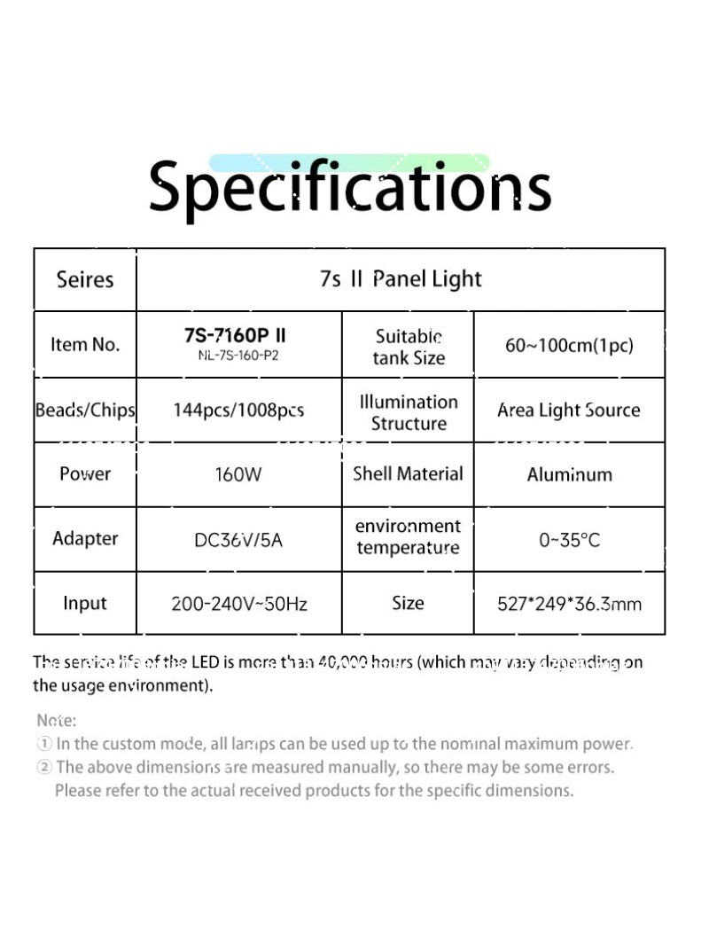 Aquarium LED Light 160W RGB Fu - Led Planted Tank Light 评论和价格